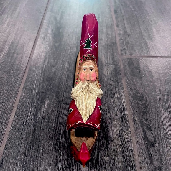 Limb Folk Santa Claus‎ Figurine Midwest St Nick Canoe - Picture 1 of 5